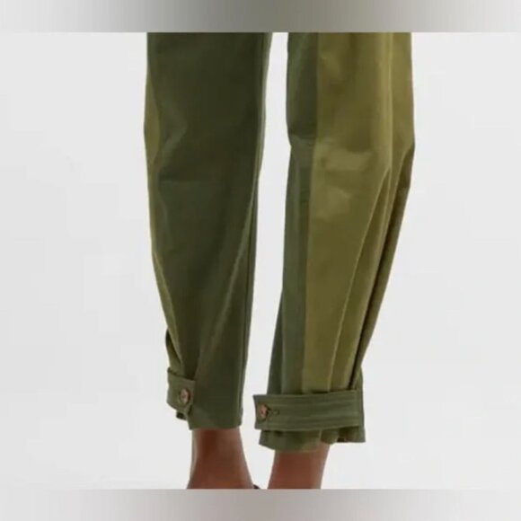 Veronica Beard Marley High-Rise Straight Two-Toned Convertible Leg Jeans Women's - Picture 2 of 10